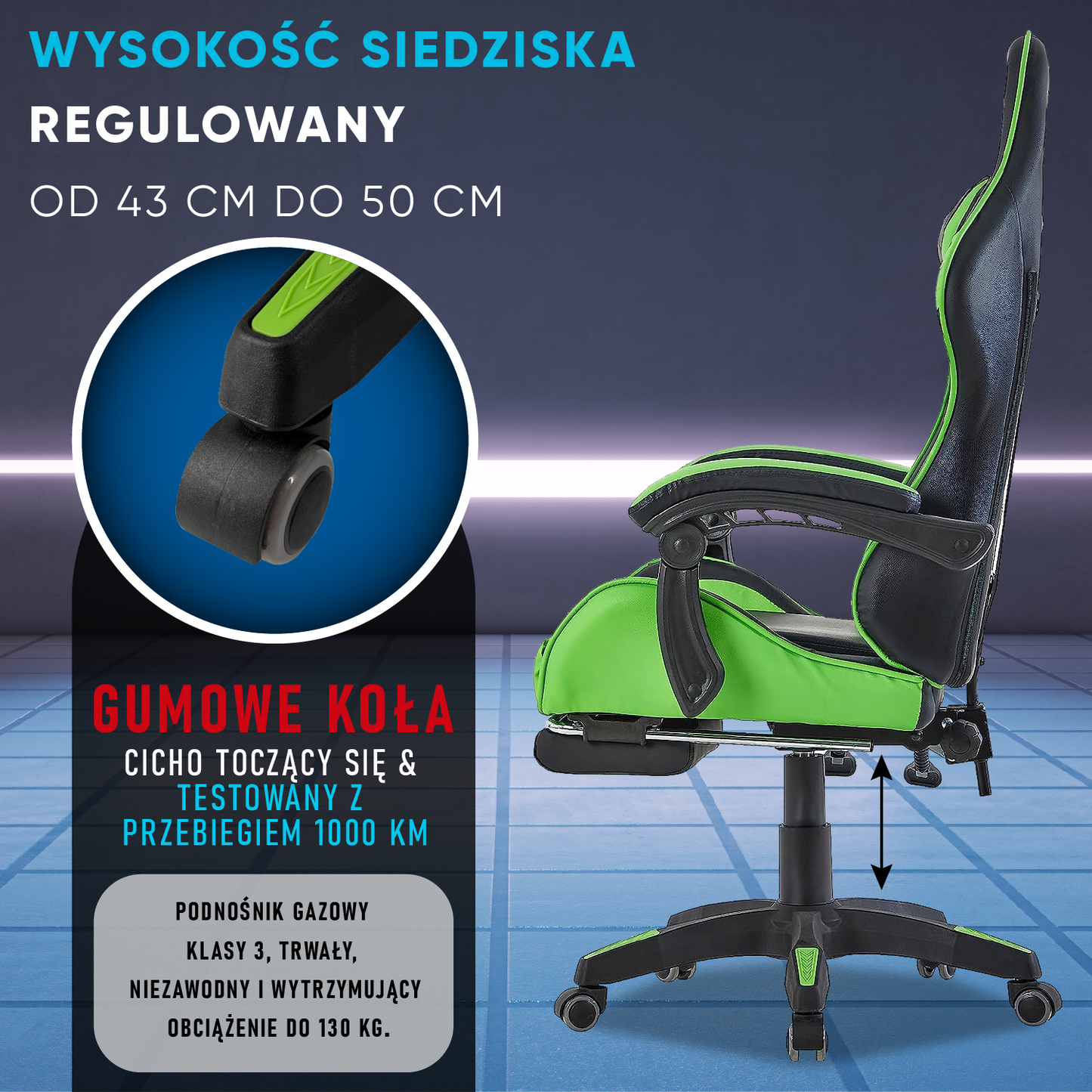 Fotel Gamingowy Walden (Zielony)
