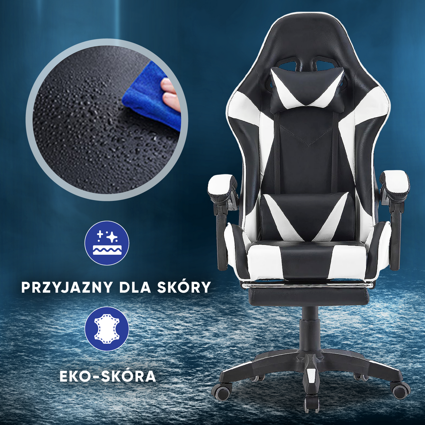 Fotel Gamingowy Walden (Biały)