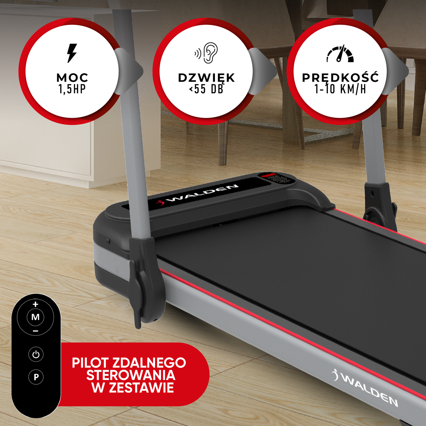 Bieżnia Walking Pad 2 w 1 Walden F2600