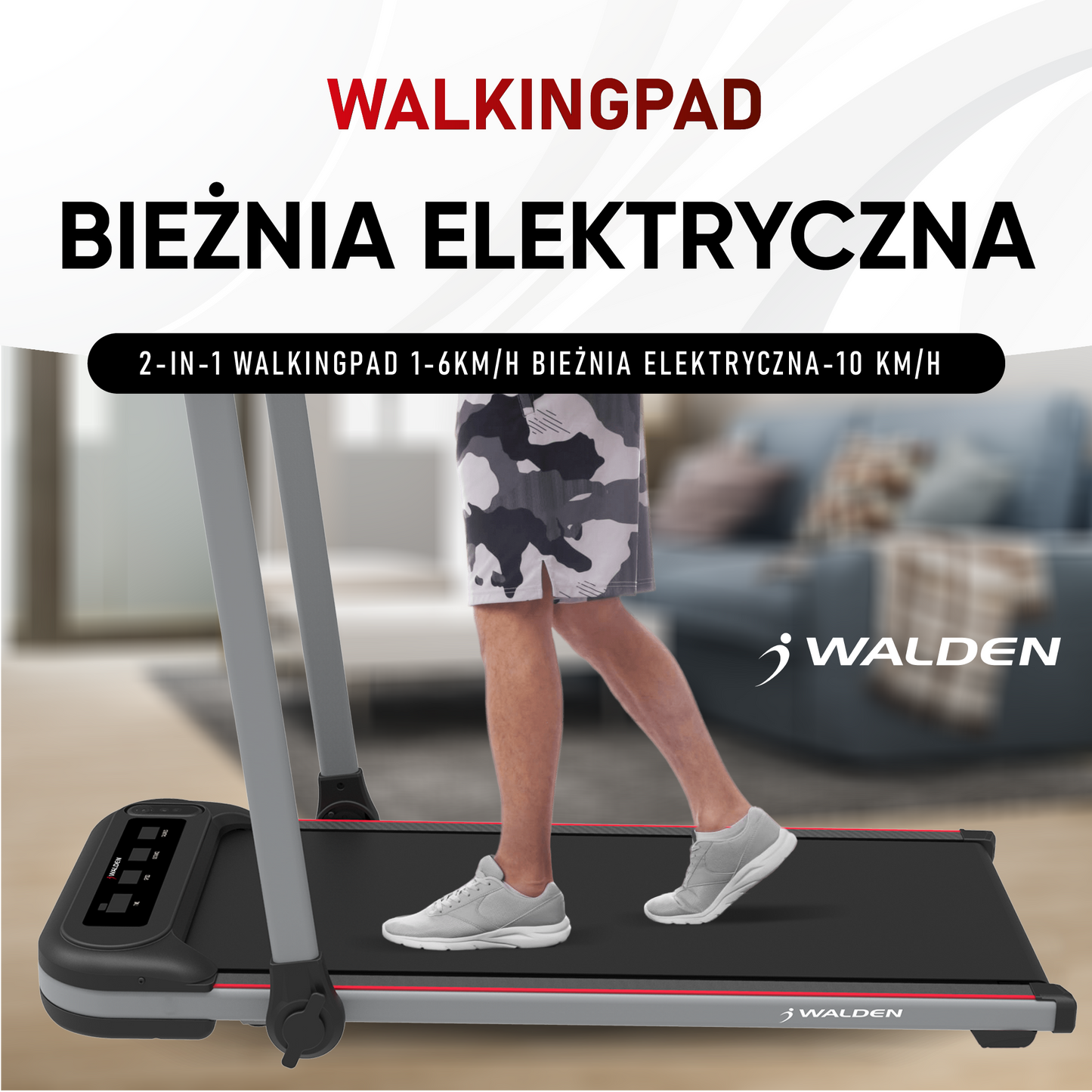 Bieżnia Walking Pad 2 w 1 Walden F2600